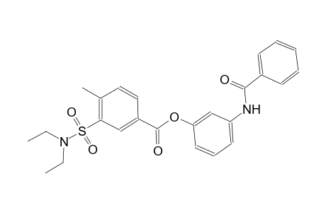 (3-benzamidophenyl) 3-(diethylsulfamoyl)-4-methyl-benzoate