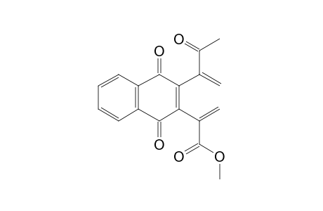 2-(1-Acetylethen-1-yl)-3-(1-carbomethoxyethen-1-yl)-1,4-naphthalenquinone