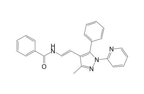 N-[(E)-2-(3-methyl-5-phenyl-1-pyridin-2-yl-pyrazol-4-yl)ethenyl]benzamide