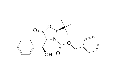 3-Oxazolidinecarboxylic acid, 2-(1,1-dimethylethyl)-4-(hydroxyphenylmethyl)-5-oxo-, phenylmethyl ester, [2S-[2.alpha.,4.beta.(R*)]]-