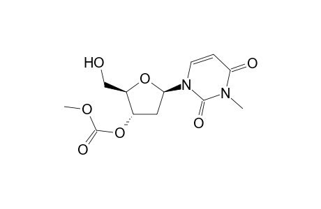 Carbonic acid (2R,3S,5R)-2-hydroxymethyl-5-(3-methyl-2,4-dioxo-3,4-dihydro-2H-pyrimidin-1-yl)-tetrahydro-furan-3-yl ester methyl ester