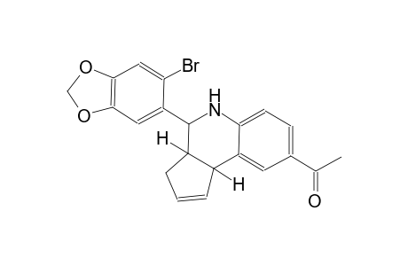 ethanone, 1-[(3aS,4R,9bR)-4-(6-bromo-1,3-benzodioxol-5-yl)-3a,4,5,9b-tetrahydro-3H-cyclopenta[c]quinolin-8-yl]-