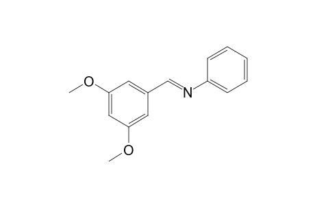 (E)-N-(3,5-Dimethoxybenzylidene)aniline
