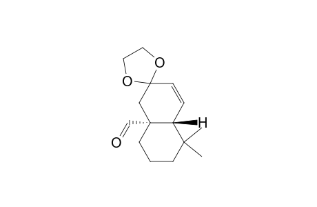 trans-1,2,3,4,4a,5,6,8a-Octahydro-1,1-dimethyl-6,6-ethylenedioxynaphthalene-4a-carboxaldehyde