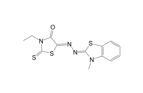 4,5-Thiazolidinedione, 3-ethyl-2-thioxo-, 5-[2-[3-methyl-2(3H)-benzothiazolylidene]hydrazone]