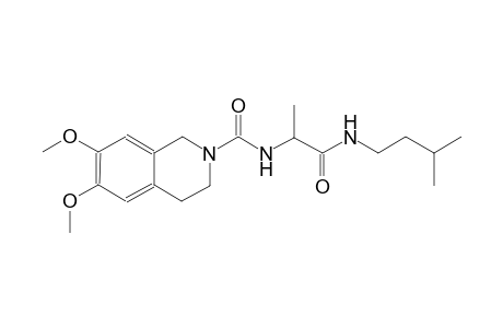 2(1H)-isoquinolinecarboxamide, 3,4-dihydro-6,7-dimethoxy-N-[(1S)-1-methyl-2-[(3-methylbutyl)amino]-2-oxoethyl]-