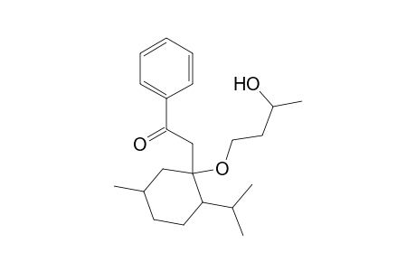 1-(Benzoylmethyl)-1-(3-hydroxybutoxy)-2-isopropyl-5-methylcyclohexane