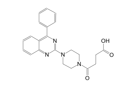 1-piperazinebutanoic acid, gamma-oxo-4-(4-phenyl-2-quinazolinyl)-