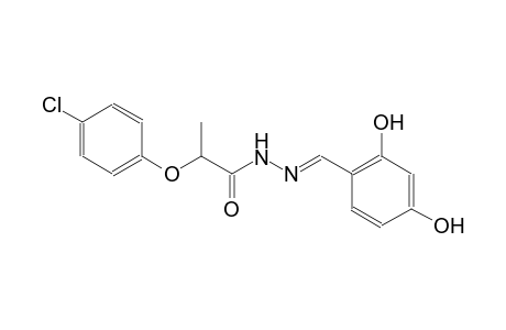 2-(4-chlorophenoxy)-N'-[(E)-(2,4-dihydroxyphenyl)methylidene]propanohydrazide