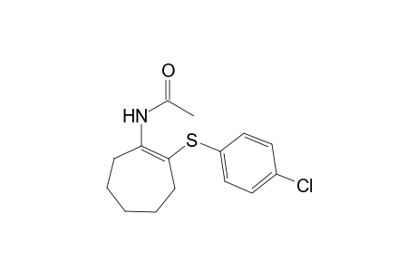 N-(2-((4-chlorophenyl)thio)cyclohept-1-en-1-yl)acetamide