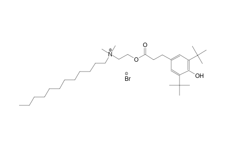 N-(2-{[3-(3,5-ditert-butyl-4-hydroxyphenyl)propanoyl]oxy}ethyl)-N,N-dimethyl-1-dodecanaminium bromide
