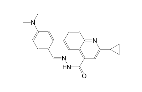 2-cyclopropyl-N'-{(E)-[4-(dimethylamino)phenyl]methylidene}-4-quinolinecarbohydrazide