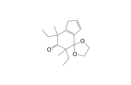 5',7'-Diethyl-1',7'-dihydro-5',7'-dimethylspiro[1,3-dioxolane-2,4'-[4H]inden]-6'(5'H)-one