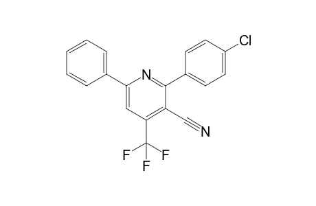 2-(4-chlorophenyl)-6-phenyl-4-(trifluoromethyl)-3-pyridinecarbonitrile