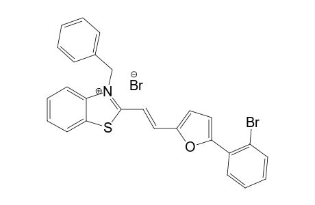 3-BENZYL-2-[(E)-2-[5-(2-BROMOPHENYL)-FURAN-2-YL]-VINYL]-1,3-BENZOTHIAZOLIUM-BROMIDE