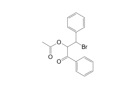 1-Propanone, 2-(acetyloxy)-3-bromo-1,3-diphenyl-