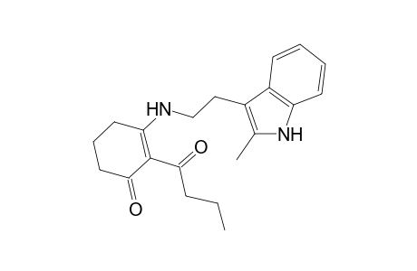 2-Butanoyl-3-[2-(2-methyl-1H-indol-3-yl)ethylamino]cyclohex-2-en-1-one