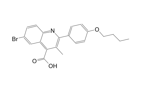 6-bromo-2-(4-butoxyphenyl)-3-methyl-4-quinolinecarboxylic acid