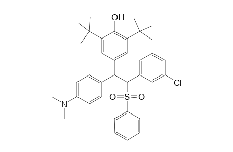 4-[2'-(Phenylsulfonyl)-2'-(3''-chlorophenyl)-1'-(4'''-dimethylaminophenyl)ethyl]-2,6-di(t-butyl) phenol