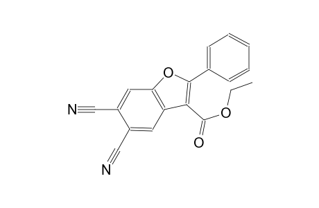 3-benzofurancarboxylic acid, 5,6-dicyano-2-phenyl-, ethyl ester