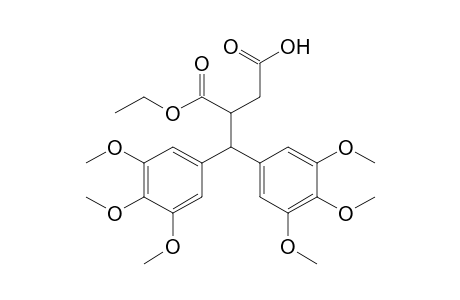 Ethyl 2-carboxymethyl-3,3-di(3,4,5-trimethoxyphenyl)propionate