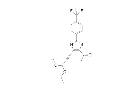 2-(4'-Trifluorophenyl)-5-acetyl-4-[(diethoxymethyl)ethynyl]thiazole