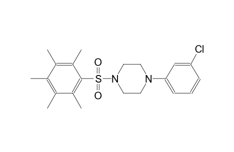 1-(3-chlorophenyl)-4-[(2,3,4,5,6-pentamethylphenyl)sulfonyl]piperazine