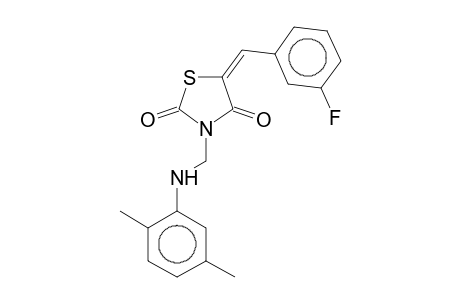 3-(2,5-Dimethylanilinomethyl)-5-(3-fluorobenzylidene)-2,4-thiazolidinedione