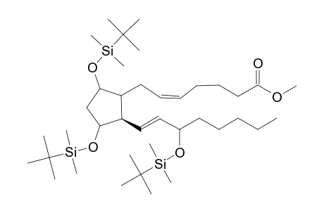 Prostaglandin F2.alpha. methyl ester t-butyldimethylsilyl ether