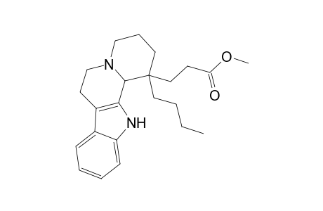 Methyl 3-(1-butyl-1,2,3,4,6,7,12,12b-octahydroindolo[2,3-a]quinolizin-1-yl)propanoate