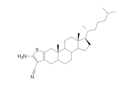 5'-Aminothieno[2',3' : 2,3]-5.alpha.-cholestan-4'-carbonitrile