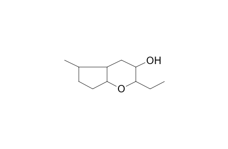 2-Ethyl-5-methyl-octahydrocyclopenta[b]pyran-3-ol