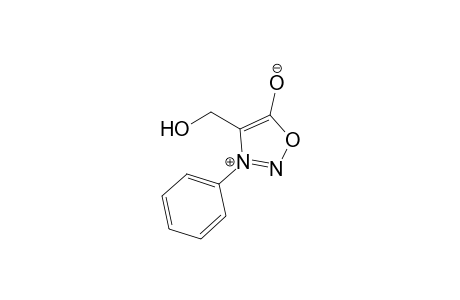 4-(hydroxymethyl)-3-phenyl-1,2,3-oxadiazol-3-ium-5-olate