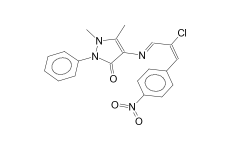 1-phenyl-2,3-dimethyl-4-[2-chloro-3-(4-nitrophenyl)-2-propenylidene]amino-3-pyrazolin-5-one