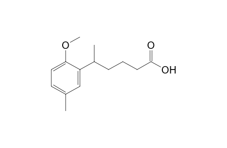 5-(6-methoxy-m-tolyl)hexanoic acid