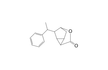 4-Oxatricyclo[3.2.1.0(2,7)]octan-3-one, 6-(1-phenylethyl)-