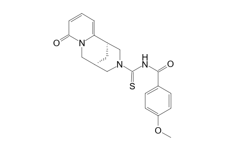 4-Methoxy-N-{[(1S,9S)-6-oxo-7,11-diazatricyclo[7.3.1.0(2,7)]trideca-2,4-dien-11-yl]methanethioyl}benzamide