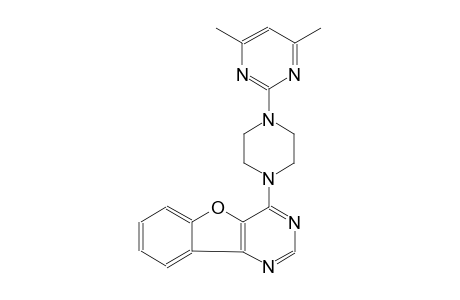 4-[4-(4,6-dimethyl-2-pyrimidinyl)-1-piperazinyl][1]benzofuro[3,2-d]pyrimidine