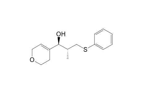 anti-(1SR,2SR)-2-Methyl-1-(3,6-dihydro-2H-pyran-2-yl)-3-(phenylsulfanyl)propan-1-ol