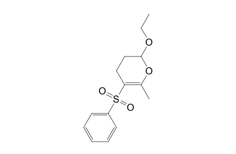2-Ethoxy-6-methyl-5-(phenylsulfonyl)-3,4-dihydro-2H-pyran