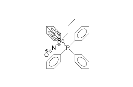 Cyclopentadienyl-nitrosyl-propyl-triphenylphosphino rhenium