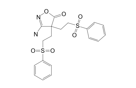 3-AMINO-4,4-BIS-(2'-PHENYLSULFONYLETHYL)-ISOXAZOL-5-ONE
