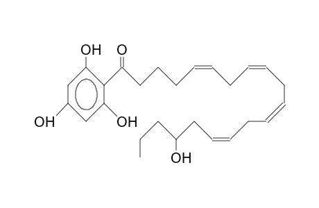 2-(17'-Hydroxy-1'-oxo-dodeca-tetraenyl)-1,3,5-trihydroxy-benzene