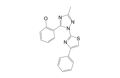 2-[5-Methyl-2-(4-phenyl-1,3-thiazol-2-yl)-1,2,4-triazol-3-yl]phenol