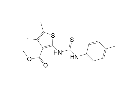 methyl 4,5-dimethyl-2-[(4-toluidinocarbothioyl)amino]-3-thiophenecarboxylate