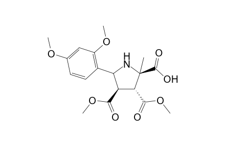Dimethyl-2-methyl-c-5-(2,4-dimethoxyphenyl)pyrrolidine-t-3,c-4-dicarboxylate-r-2-carboxylic acid