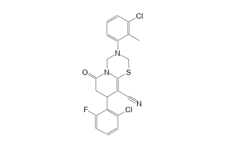 2H,6H-pyrido[2,1-b][1,3,5]thiadiazine-9-carbonitrile, 8-(2-chloro-6-fluorophenyl)-3-(3-chloro-2-methylphenyl)-3,4,7,8-tetrahydro-6-oxo-