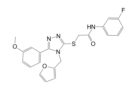 N-(3-fluorophenyl)-2-{[4-(2-furylmethyl)-5-(3-methoxyphenyl)-4H-1,2,4-triazol-3-yl]sulfanyl}acetamide