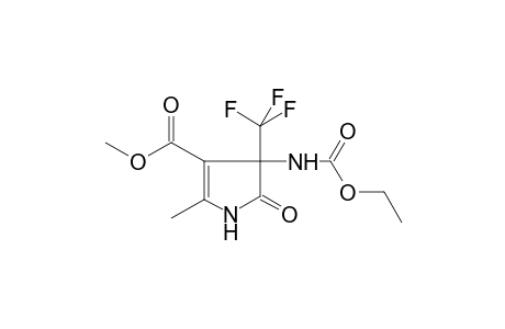 1H-Pyrrole-3-carboxylic acid, 4-[(ethoxycarbonyl)amino]-4,5-dihydro-2-methyl-5-oxo-4-(trifluoromethyl)-, methyl ester
