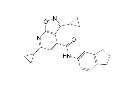 isoxazolo[5,4-b]pyridine-4-carboxamide, 3,6-dicyclopropyl-N-(2,3-dihydro-1H-inden-5-yl)-